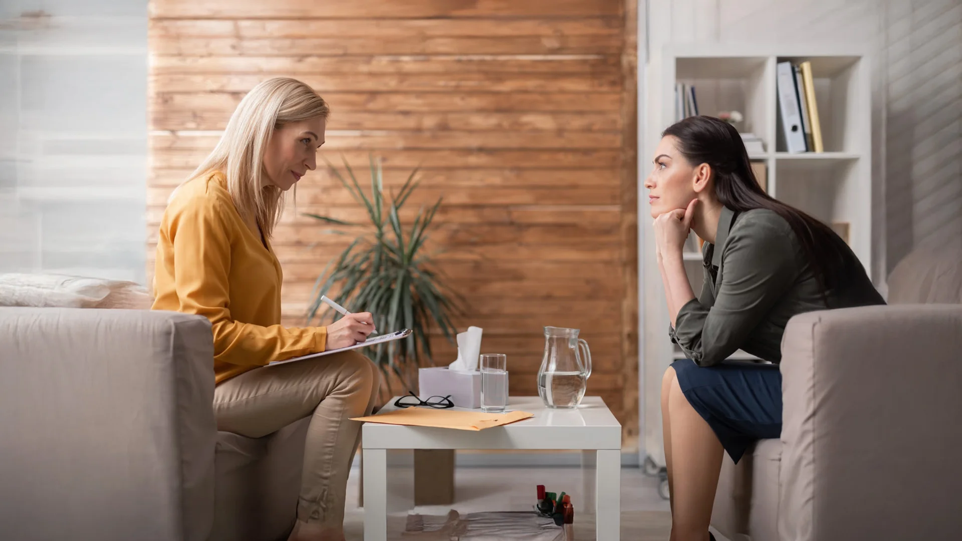 EMDR-therapie sessie met bilaterale stimulatie